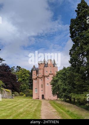 Craigievar, ein rosafarbenes Schloss südlich von Alford, Aberdeenshire, Schottland Stockfoto