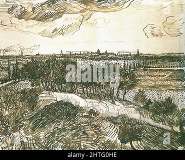 Vincent Van Gogh - Blick Auf Arles Hill 1888 Stockfoto