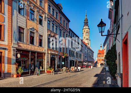 Görlitz Altstadt, Görlitz Innenstadt Sachsen, Ostdeutschland Stockfoto