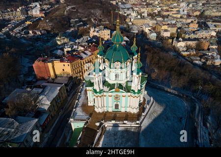 Ukraine Kiew Kiewer orthodoxes Abteikloster St. Andreas-Kirche Stockfoto