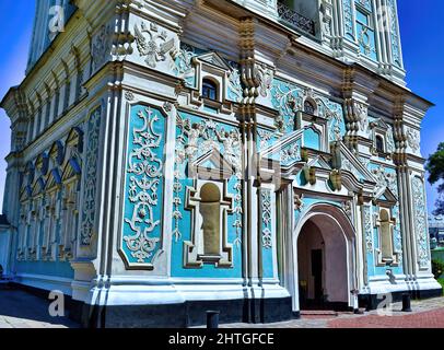 Die Sophienkathedrale, Kyivist eines der bekanntesten Wahrzeichen der Stadt und das erste Weltkulturerbe der Ukraine, das auf der Welt eingeschrieben wurde Stockfoto