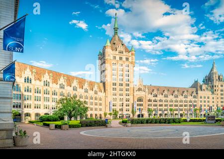 State University of New York an der Albany aka University at Albany in Albany, New York State, USA. Stockfoto