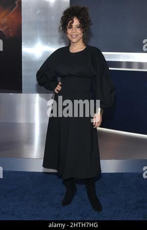 Rosie Perez nimmt am 28. Februar 2022 in New York an der New Yorker Premiere von „The ADAM Project“ Teil. Stockfoto