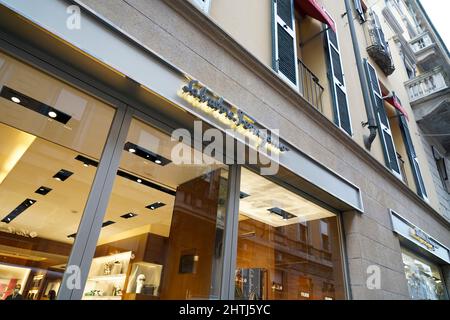 Einblicke in die Via Montenapoleone, Modeviertel, Mailand, Lombardei, Italien, Europa Stockfoto