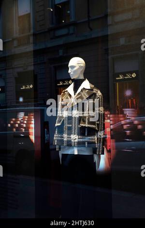 Einblicke in die Via Montenapoleone, Modeviertel, Mailand, Lombardei, Italien, Europa Stockfoto