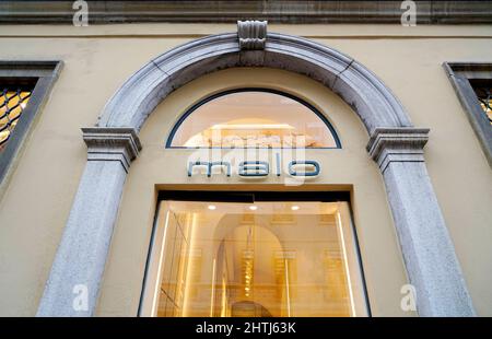 Einblicke in die Via Montenapoleone, Modeviertel, Mailand, Lombardei, Italien, Europa Stockfoto