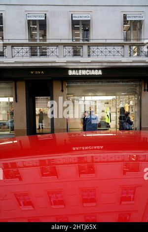 Einblicke in die Via Montenapoleone, Modeviertel, Mailand, Lombardei, Italien, Europa Stockfoto