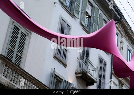 Einblicke in die Via Montenapoleone, Modeviertel, Mailand, Lombardei, Italien, Europa Stockfoto