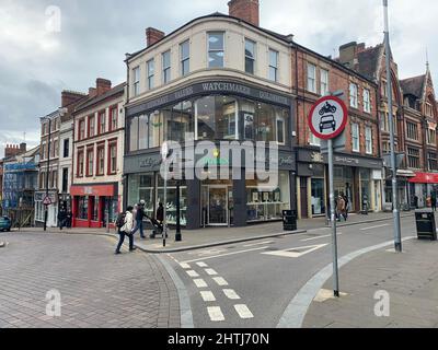 Michael Jones Jewellers im Stadtzentrum von Northampton England Cooperative Independent robbs Didies Stores Diebstahl Stores Northamptonshire Stockfoto