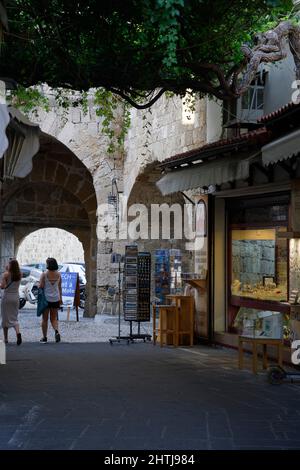 Altstadt, Rhodos, Dodekanes, zwölf Inseln, Griechenland, Europa Stockfoto