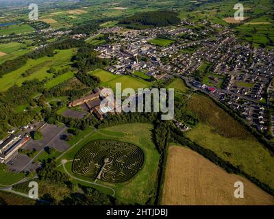 Luftaufnahme von Castlewellan, Co. Down, Nordirland Stockfoto