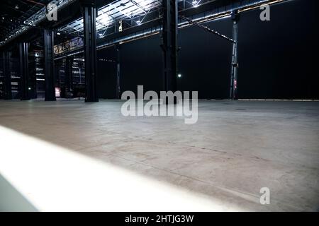 Ausstellung „Breath Ghosts Blind“ Maurizio Cattelan, ortsspezifisches Projekt, Stiftung Pirelli Hangar Bicocca, Galerie für zeitgenössische Kunst, Mailand, Lom Stockfoto