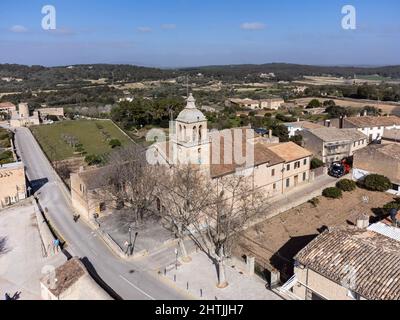 Pfarrei des Unbefleckten und Seligen Ramon Llull, Randa, Mallorca, Balearen, Spanien Stockfoto