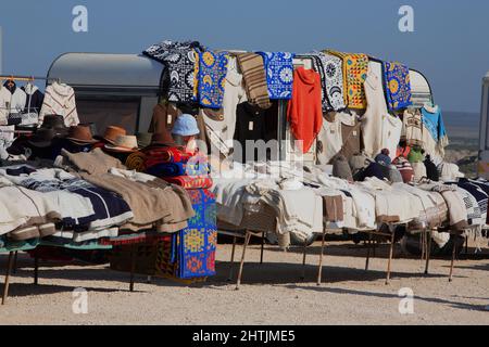 Täglicher Markt am Cabo de Sao Vicente, Algarve, Portugal Stockfoto