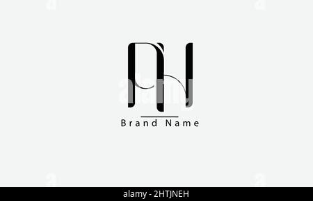 PH HP P H – Vorlage für abstraktes Vektorlogo-Monogramm Stock Vektor