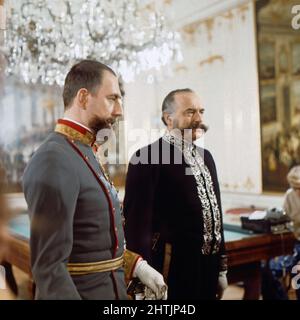 Der Fall Hofrichter - veröffentlicht 1910, Fernsehfilm, Österreich 1974, Regie: Jörg A. Eggers, Darsteller: Bruno Thost (links) Stockfoto