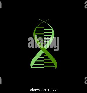 DNA Healthcare Logo-Design. Stock Vektor