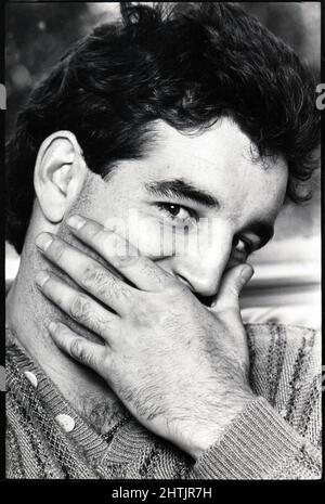 Ein Porträt des Boxkampfanwärters Gerry Cooney im Schwergewicht auf einem Foto aus dem Jahr 1981, das in Long Island, New York, aufgenommen wurde. Stockfoto