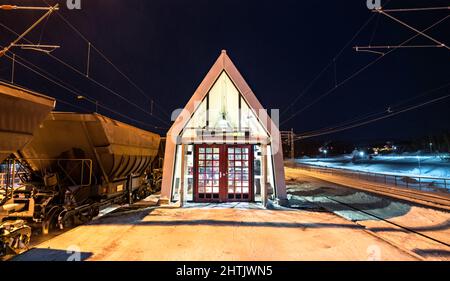 Abisko Ostra Station in Schweden Stockfoto