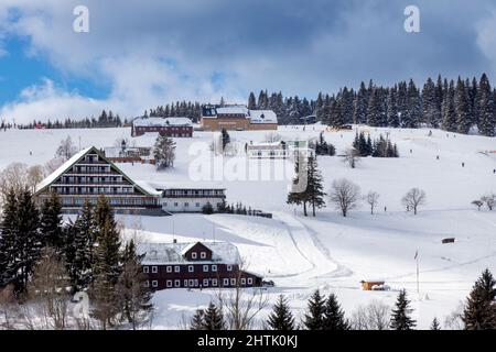 Pec pod Sněžkou, Česká republika / Pec pod Snezkou, Riesengebirge, Tschechische republik Stockfoto