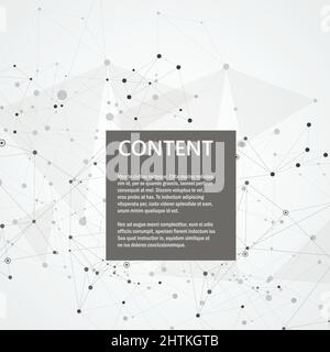 Geometrischer Hintergrund mit verbundenen abstrakten Formen. Vektor moderner Hintergrund Stock Vektor