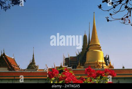 Tempel des Smaragd-Buddha, Grand Palace, Bangkok, Thailand Stockfoto