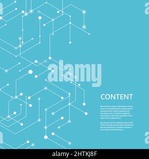 Abstraktes Linienmuster Sechseck Stock Vektor