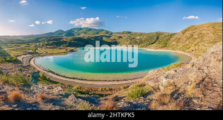 Pantelleria Island, Sizilien, Italien. Volcanic Venere Lake Stockfoto