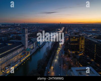 Deutsches Museum und Europäisches Patentamt in München, Deutschland Stockfoto