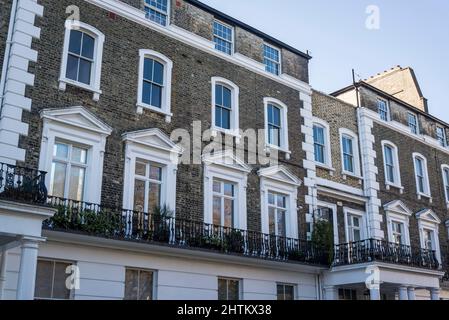 Luxusimmobilien in Onslow Square, South Kensington, London, England, Vereinigtes Königreich Stockfoto