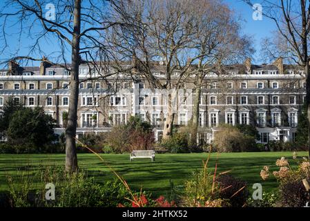 Luxusimmobilien in Onslow Square, South Kensington, London, England, Vereinigtes Königreich Stockfoto