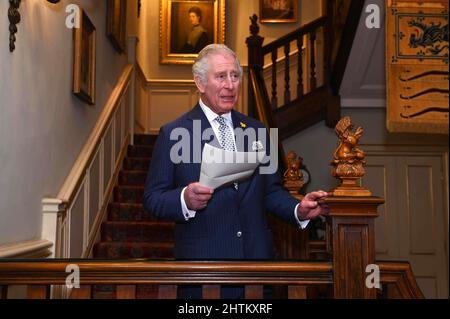 Der Prinz von Wales veranstaltet einen Empfang für Unterstützer der Powerlist im Clarence House in London. Bilddatum: Dienstag, 1. März 2022. Stockfoto