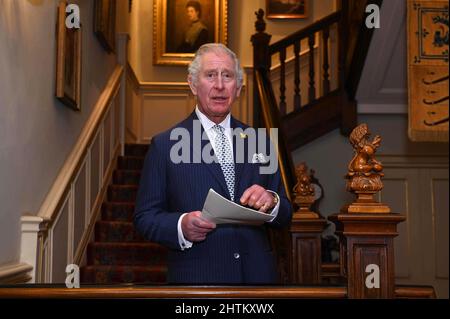 Der Prinz von Wales veranstaltet einen Empfang für Unterstützer der Powerlist im Clarence House in London. Bilddatum: Dienstag, 1. März 2022. Stockfoto