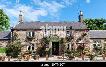 The Coach Inn - öffentliches Haus - Main Street, Lesbury, Alnmouth, Northumberland, England, VEREINIGTES KÖNIGREICH Stockfoto