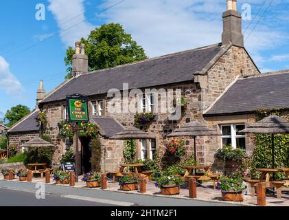 The Coach Inn - öffentliches Haus - Main Street, Lesbury, Alnmouth, Northumberland, England, VEREINIGTES KÖNIGREICH Stockfoto