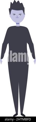 Zombie Kostüm Symbol Cartoon Vektor. Charakter niedlich. Karnevalsmonster Stock Vektor