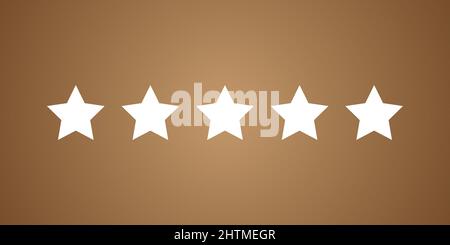 Five Star Banner, Testimonial Template, Header Banner - Editierbare Vektorgrafik Stock Vektor