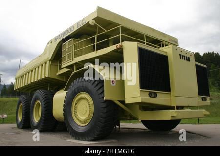 Sparwood BC Truck Kanada Stockfoto