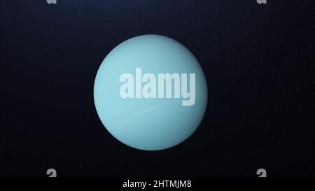 Erstaunliche Abstraktion von grauen unbekannten Planeten rotieren zwischen endlosen Sternen im Weltraum. Abstrakte graue Kugel mit schöner matter Oberfläche, die von den s beleuchtet wird Stockfoto