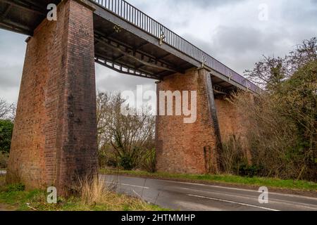 Edstone Aqueduct an Einem wolkigen Tag Stockfoto