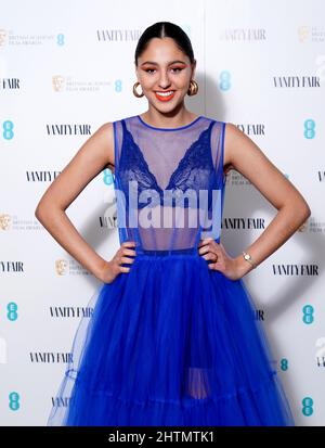 Rhianne Barreto kommt bei 180 Strand in London zur Vanity Fair EE Rising Star Party an. Bilddatum: Dienstag, 1. März 2022. Stockfoto