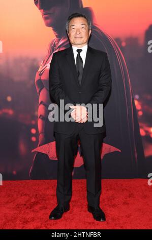 New York, USA. 01. März 2022. Jim Lee, amerikanischer Comicautor, nimmt an der Weltpremiere von „The Batman“ auf der Josie Robertson Plaza, Lincoln Center, New York, NY, im März 1 Teil. 2022. (Foto von Anthony Behar/Sipa USA) Quelle: SIPA USA/Alamy Live News Stockfoto