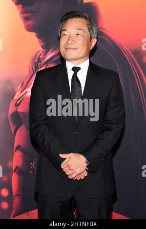 New York, USA. 01. März 2022. Jim Lee, amerikanischer Comicautor, nimmt an der Weltpremiere von „The Batman“ auf der Josie Robertson Plaza, Lincoln Center, New York, NY, im März 1 Teil. 2022. (Foto von Anthony Behar/Sipa USA) Quelle: SIPA USA/Alamy Live News Stockfoto