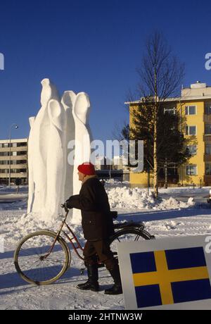 Lappland enontekio finlande Lapons Stockfoto