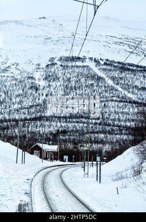 Abisko Turiststation Station in Schweden Stockfoto