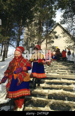 [Lapland Finlande Enontekio Lapons] Stockfoto