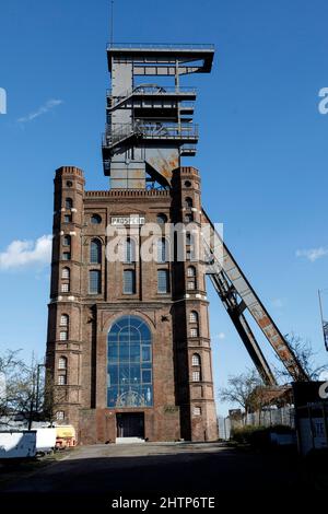 Malakoff Turm über Schacht 2 der Prosper Haniel-Kolonie in Bottrop Stockfoto