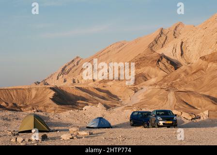 Midbar Yehuda Hatichon Reserve in der judäischen Wüste in Israel, Berglandschaft, wadi in der Nähe des Toten Meeres, Reisen in den Nahen Osten Stockfoto