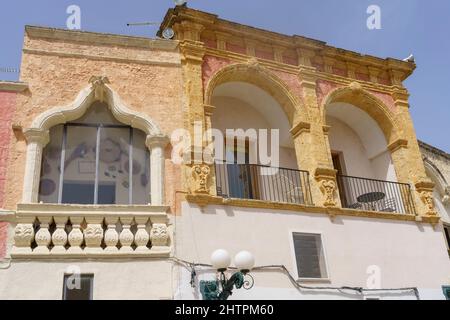 Nardò, historische Stadt in der Provinz Lecce, Apulien, Italien. Gebäude Stockfoto