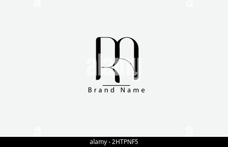RA AR R Eine abstrakte Vektor-Logo-Monogramm-Vorlage Stock Vektor